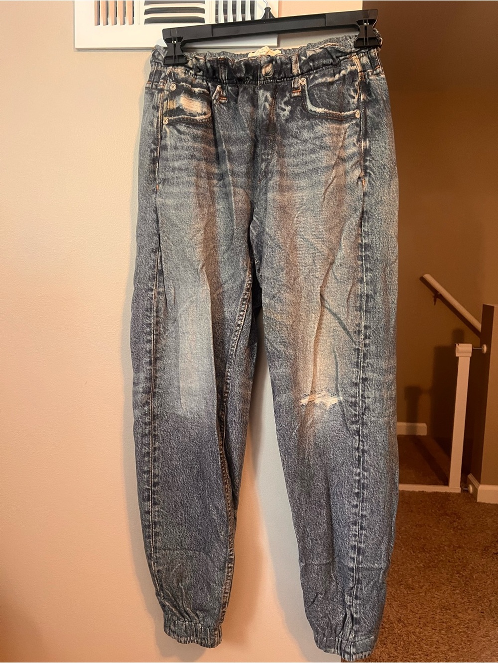 Rag & Bone Miramar Terry Pull-on Denim Print Joggers